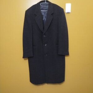 VTG 90s Nino Cerruti Rue Royale Button Up Wool Cashmere Coat L Classic Designer